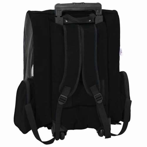 Kolica za kućne ljubimce 3-u-1 dizajn crna 48x32x57 cm Oxford tkanina - Crna 48 x 32 x 57 cm Cijena