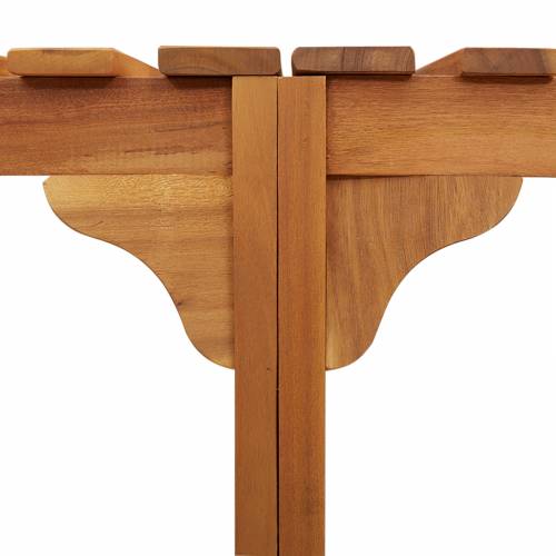 okruženje za hidromasažnu kadu polukružno 252x111.5x55.5 cm od čvrstog drva bagrema Cijena