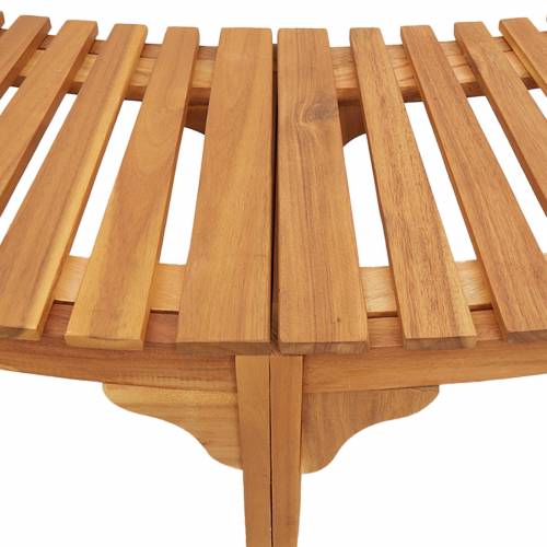 okruženje za hidromasažnu kadu polukružno 252x111.5x55.5 cm od čvrstog drva bagrema Cijena