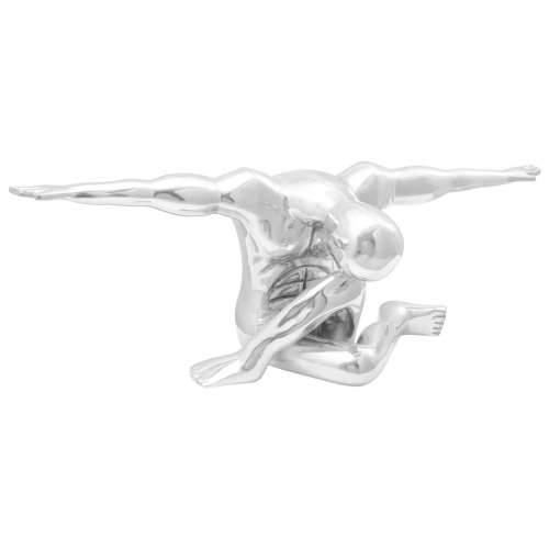Skulptura Srebrna 91.5x32x33 cm Aluminijski Mišljeni čovjek Cijena