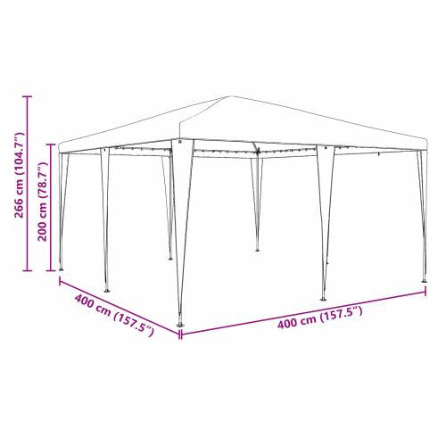 Tenda za zabave Antracit 4x4 m PE Cijena