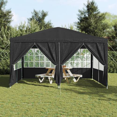 tenda za zabavu s 8 bočnih zidova antracit 4x4 m PE Cijena