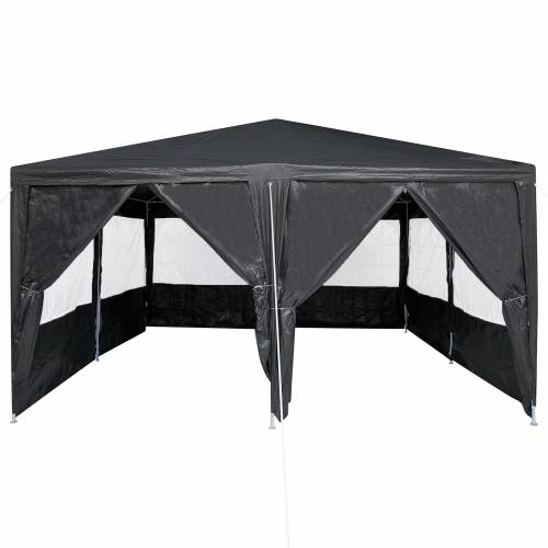 tenda za zabavu s 8 bočnih zidova antracit 4x4 m PE Cijena