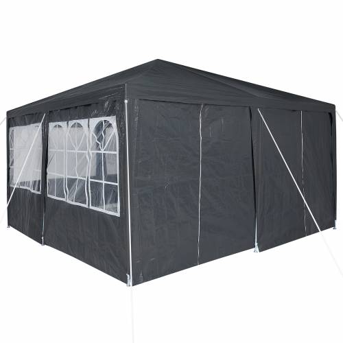 tenda za zabavu s 8 bočnih zidova antracit 4x4 m PE Cijena