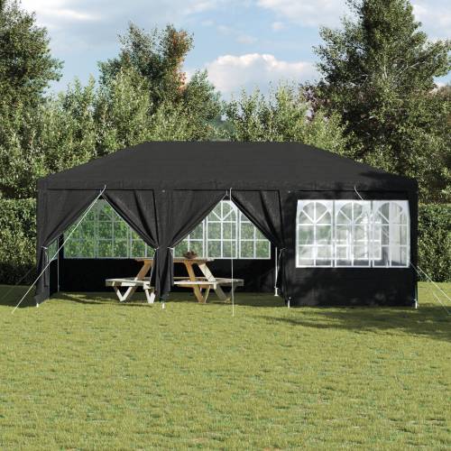 Party šator s 10 bočnih zidova Antracit 6x4 m PE Cijena