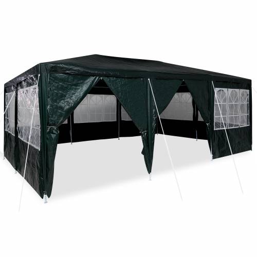 Party šator s 10 bočnih zidova Zeleni 6x4 m PE Cijena