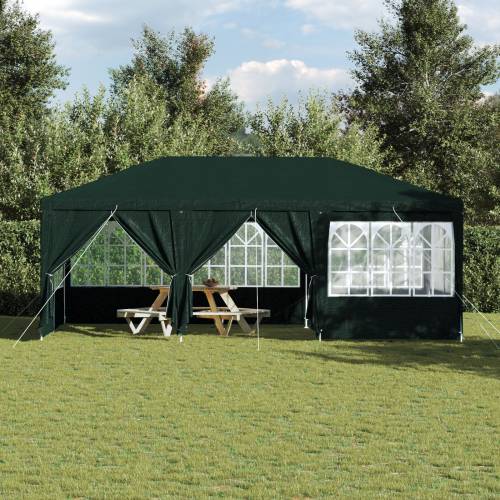 Party šator s 10 bočnih zidova Zeleni 6x4 m PE Cijena