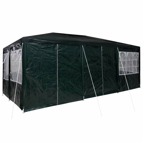 Party šator s 10 bočnih zidova Zeleni 6x4 m PE Cijena