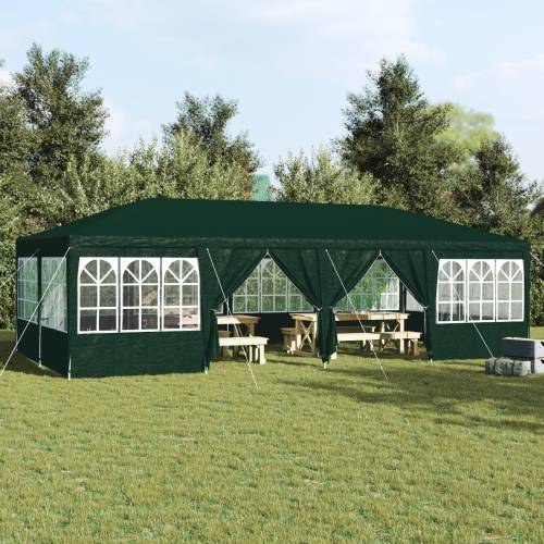 Party šator s 12 bočnih stijenki, zeleni, 8x4 m PE Cijena