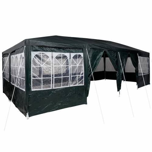 Party šator s 12 bočnih stijenki, zeleni, 8x4 m PE Cijena