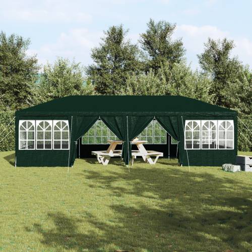 Party šator s 12 bočnih stijenki, zeleni, 8x4 m PE Cijena