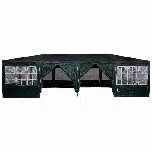 Party šator s 12 bočnih stijenki, zeleni, 8x4 m PE Cijena