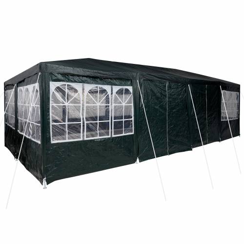 Party šator s 12 bočnih stijenki, zeleni, 8x4 m PE Cijena