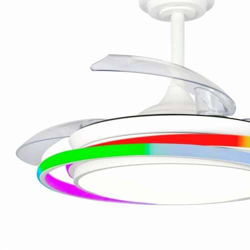 Stropni Ventilator CristalRecord ANTILA MINI RGB WH RETRAC Bijela Cijena