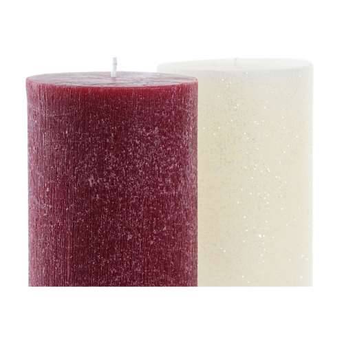 Svijeća DKD Home Decor Bijela Crvena Crăciun 9 x 9 x 15 cm (2 kom.) Cijena