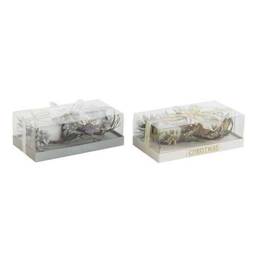 Svijeće DKD Home Decor zlatan Srebrna Crăciun 10 x 10 x 7 cm (2 kom.) Cijena