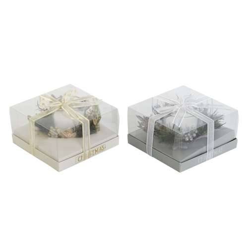 Svijeća DKD Home Decor zlatan Srebrna Crăciun 15 x 15 x 5 cm (2 kom.) Cijena