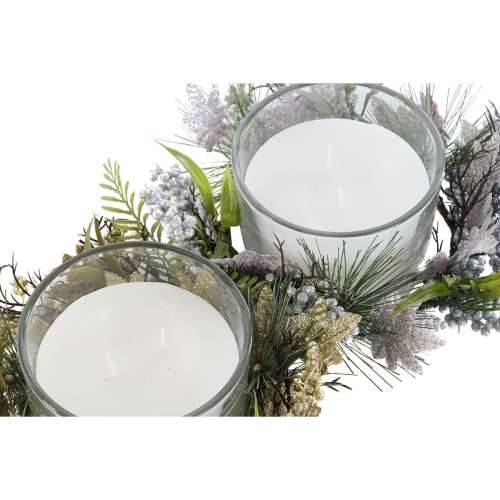 Svijeća DKD Home Decor zlatan Srebrna Crăciun 21,5 x 21,5 x 8,5 cm (2 kom.) Cijena