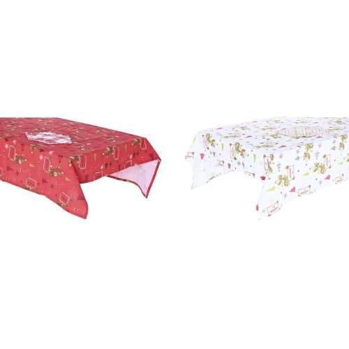Set posteljine za stol DKD Home Decor Bijela Crvena Zelena Bež (5 Dijelovi) (2 kom.) Cijena