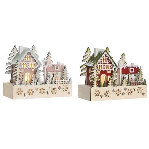 Božićni ukras DKD Home Decor Crvena Roza 21 x 9,5 x 19 cm (2 kom.) Cijena
