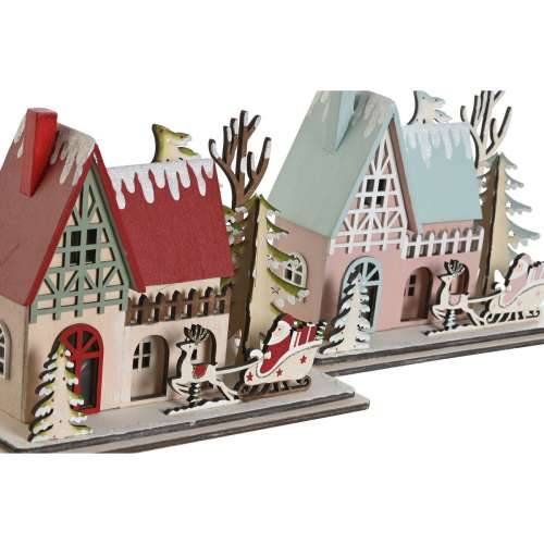 Božićni ukras DKD Home Decor Crvena Svetlo roza 23,5 x 11 x 20,5 cm (2 kom.) Cijena