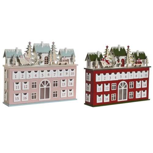 Kalendar Advent DKD Home Decor Drvo 37,5 x 8,5 x 31 cm (2 kom.) Cijena