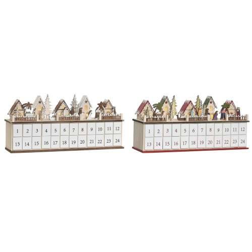 Kalendar Advent DKD Home Decor Drvo 45 x 11 x 23 cm (2 kom.) Cijena