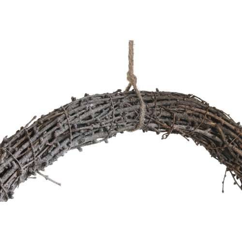 Coroană de Crăciun DKD Home Decor Prirodno ispleten od pruća Ananas snježno 46 x 7 x 46 cm (2 kom.) Cijena