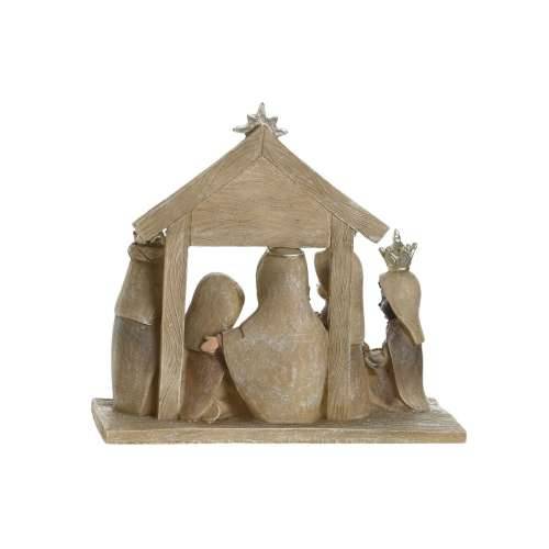 Božićne jaslice DKD Home Decor Plava Smeđa zlatan Smola 7 x 7 x 15,5 cm (2 kom.) Cijena