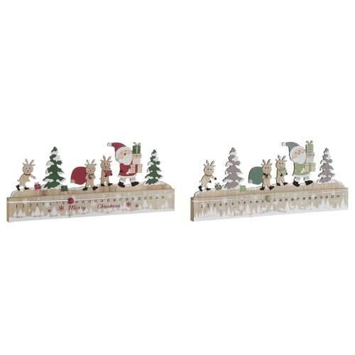 Kalendar Advent DKD Home Decor Drvo MDF 45 x 1 x 19 cm 45 x 2 x 19 cm (2 kom.) Cijena