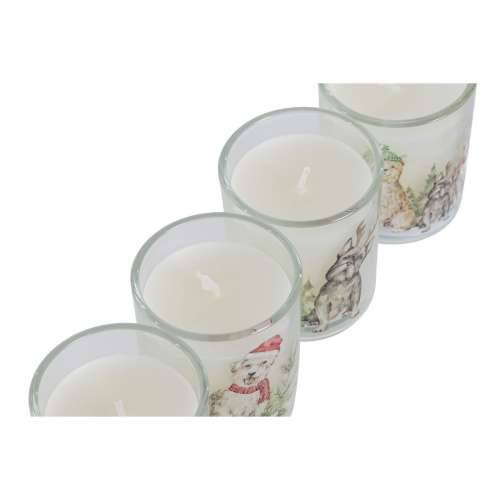 Svijeća DKD Home Decor Bijela 5 x 5 x 6 cm (4 kom.) Cijena