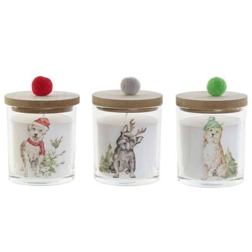 Svijeća DKD Home Decor Pisana Rese Crăciun 8 x 8 x 9 cm 8 x 8 x 11 cm (3 kom.) (2 kom.) Cijena