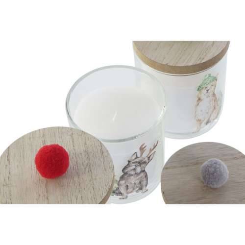 Svijeća DKD Home Decor Pisana Rese Crăciun 8 x 8 x 9 cm 8 x 8 x 11 cm (3 kom.) (2 kom.) Cijena