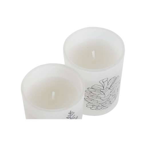Svijeće DKD Home Decor Bijela Crăciun 5 x 5 x 6 cm Cijena