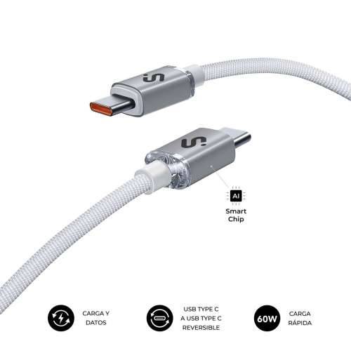 Kabel USB-C u USB-C Subblim OPTIMUS Bijela 2 m Cijena