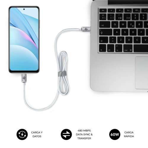 Kabel USB-C u USB-C Subblim OPTIMUS Bijela 2 m Cijena