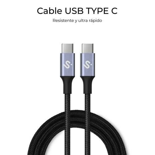 Kabel USB-C u USB-C Subblim PLUS Crna 1 m Cijena