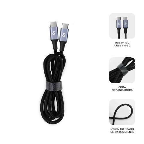 Kabel USB-C u USB-C Subblim PLUS Crna 1 m Cijena