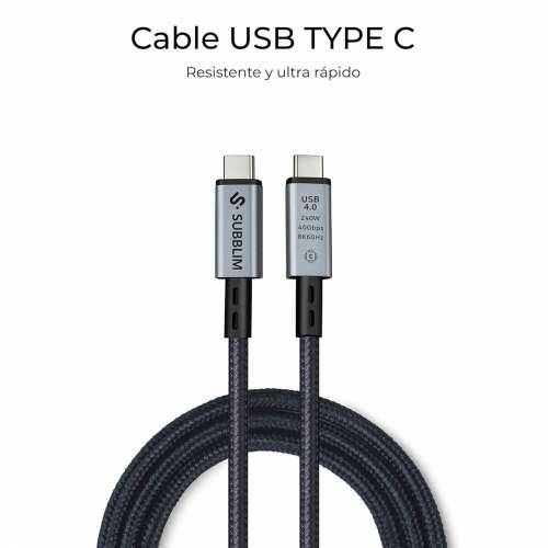Kabel USB-C u USB-C Subblim HIGH Crna 1,5 m Cijena