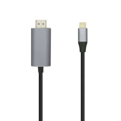 Kabel USB-C u HDMI Aisens A109-0392 Crna 80 cm 0,8 m 4K Ultra HD Cijena