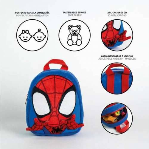 Školski Ruksak Spidey Plava 18 x 22 x 4 cm Cijena