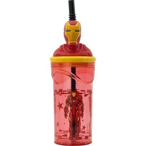 Čašu sa Slamkom The Avengers Iron Man Crvena 3D Cijena