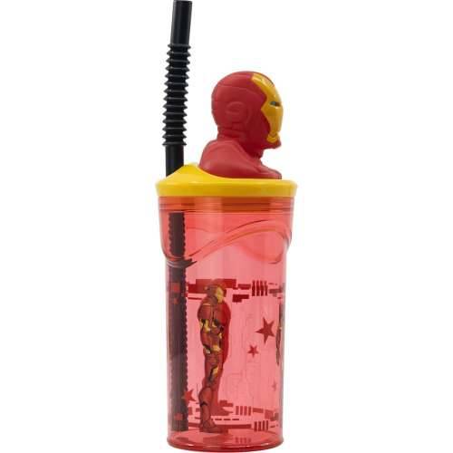 Čašu sa Slamkom The Avengers Iron Man Crvena 3D Cijena