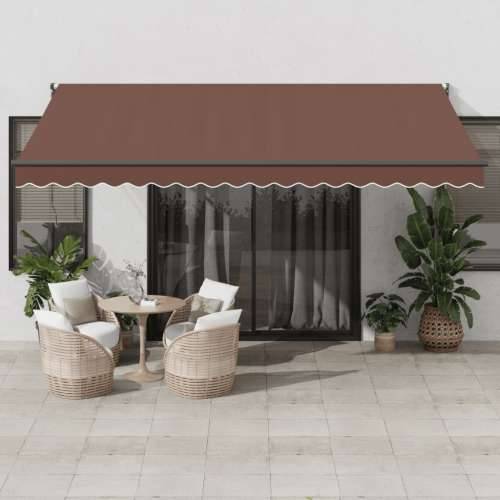 Tenda na automatsko uvlačenje smeđa 450 x 300 cm - Smeđa 450 x 300 cm 1 Cijena