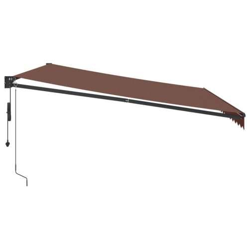 Tenda na automatsko uvlačenje smeđa 450 x 300 cm - Smeđa 450 x 300 cm 1 Cijena