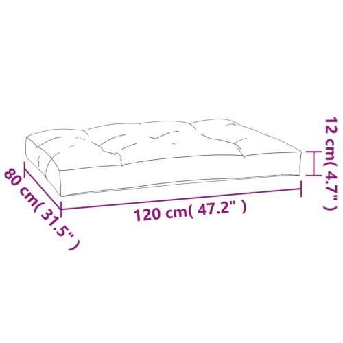 Jastuk za palete zeleni 120 x 80 x 12 cm od tkanine - Zelena 120 x 80 x 12 cm 1 Cijena