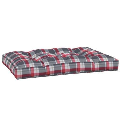 Jastuk za palete crveni karirani 120 x 80 x 12 cm od tkanine - Crveni karirani uzorak 120 x 80 x 12 cm 1 Cijena