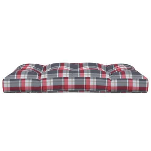 Jastuk za palete crveni karirani 120 x 80 x 12 cm od tkanine - Crveni karirani uzorak 120 x 80 x 12 cm 1 Cijena
