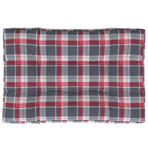 Jastuk za palete crveni karirani 120 x 80 x 12 cm od tkanine - Crveni karirani uzorak 120 x 80 x 12 cm 1 Cijena