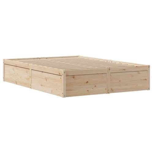 Okvir kreveta s uzglavljem 120x190 cm od borovine - Prirodna 120 x 190 cm Cijena